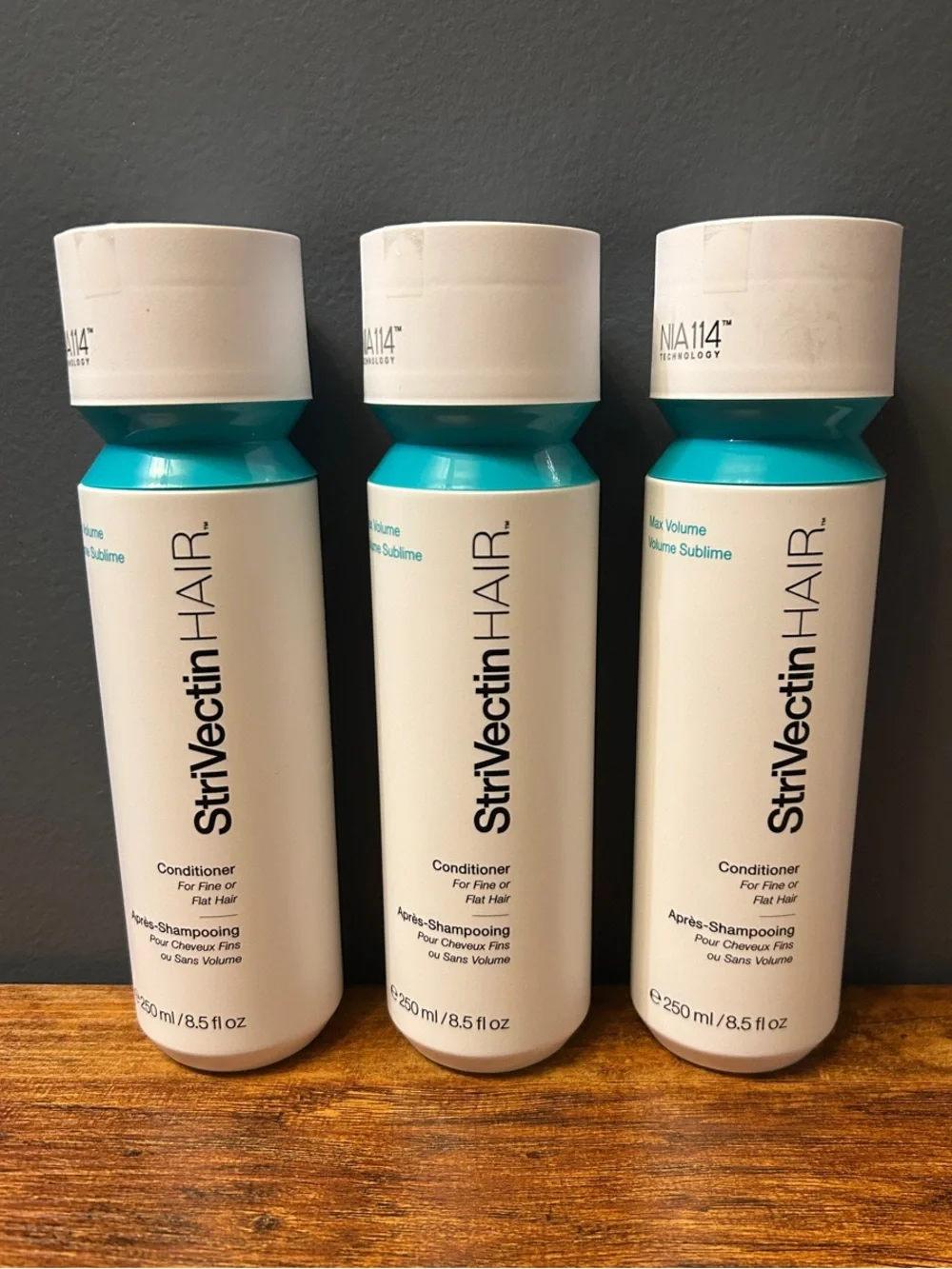 Lot of 3 StriVectin Hair Max Volume Conditioner 8.5 oz / 250ml - NEW